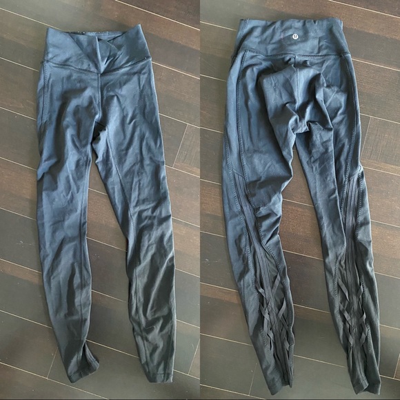 Black Lululemon Full Length Leggings - Picture 4 of 4